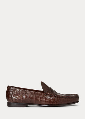ralph lauren crocodile loafers