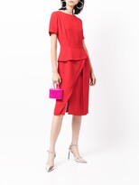Thumbnail for your product : Christian Dior Pre-Owned Layered Detailing Silk Dress