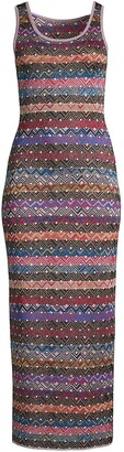 M Missoni Multi-Stripe Maxi Dress