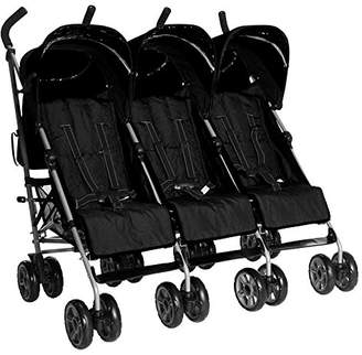 Kids Kargo Triple stroller Baby (Midnight black) 15Kg