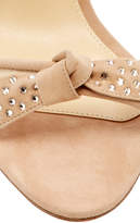 Thumbnail for your product : Alexandre Birman Clarita Swarovski Crystal-Embellished Suede and Woven Sandals