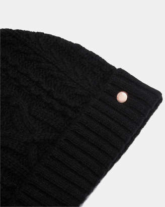 Ted Baker KYLIEE Cable knit wool-blend bobble hat