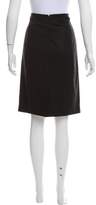 Thumbnail for your product : Helmut Lang Wool Knee-Length Skirt