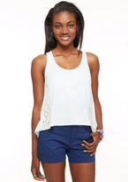 Thumbnail for your product : Delia's Lace Inset Wash Swing Tank