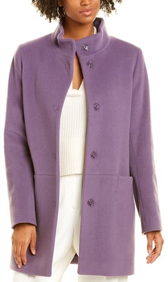 purple wool coats