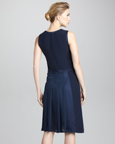 Thumbnail for your product : Giorgio Armani Hand-Stitched Bifabric Dress