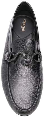 Roberto Cavalli snake detail loafers