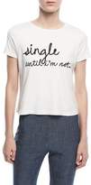 Thumbnail for your product : Alice + Olivia Rylyn Crewneck Embroidered Short Tee
