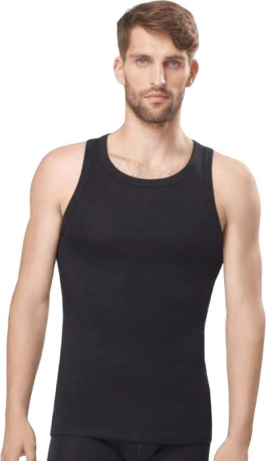 Utenos 100% Merino Wool Mens ThermoActive Sleeveless Vest Shirt Made in ...