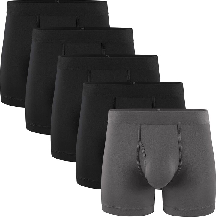 5Mayi Underwear Mens Boxers Shorts Multipack Cotton Long Leg Boxers for