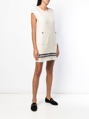 Chanel Pre Owned Cashmere Textured Dress