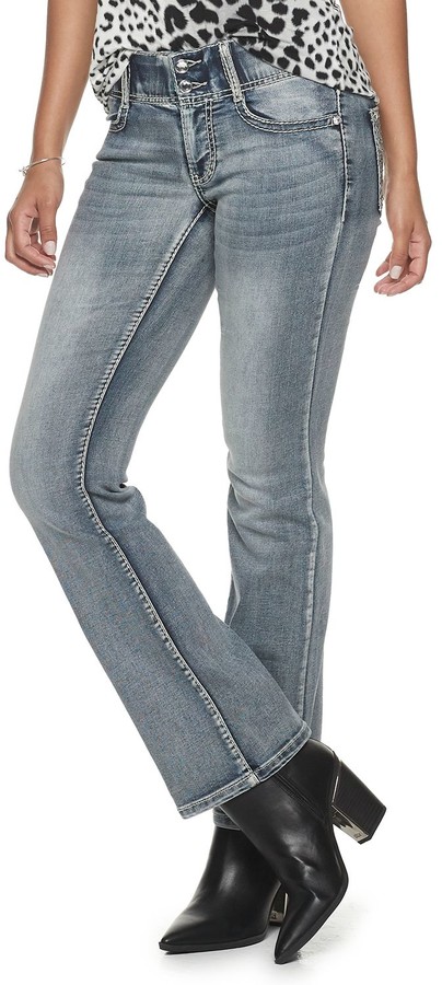 apt 9 embellished bootcut jeans
