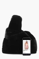 Thumbnail for your product : boohoo Boutique Faux Fur Handbag