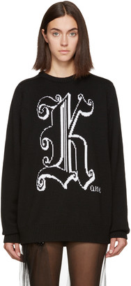 Christopher Kane Black Wool 'Kane' Sweater