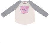 Thumbnail for your product : Juicy Couture Varsity Butterflies Velour Sleeve Tee for Girls