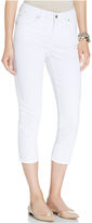 Thumbnail for your product : Jones New York Signature Straight-Leg Cropped Jeans, White Wash
