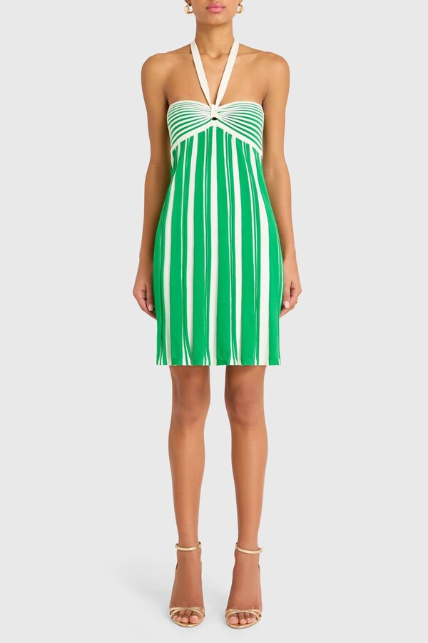 Amanda Uprichard Women's The Dianella Dress In Ivory/green