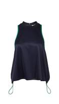 Thumbnail for your product : Tibi Tech Pique Sleeveless Top with Drawstring
