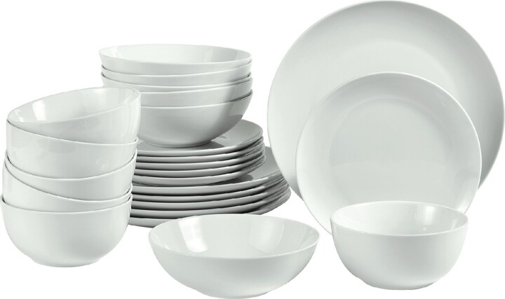 Gibson Laurie Gates Cravings by Chrissy Teigen Parisian Grey 20-piece  Dinnerware Set, Created for Macy's - Macy's