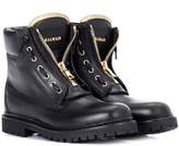 Balmain Taiga leather boots 
