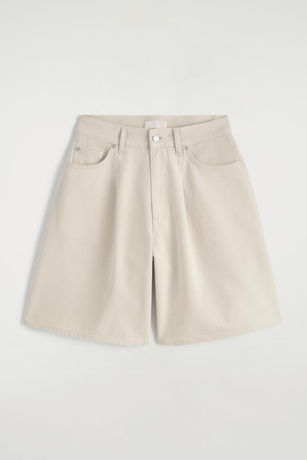 COS Wide-Leg Denim Shorts