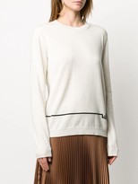 Thumbnail for your product : Valentino Logo Intarsia Crew-Neck Jumper