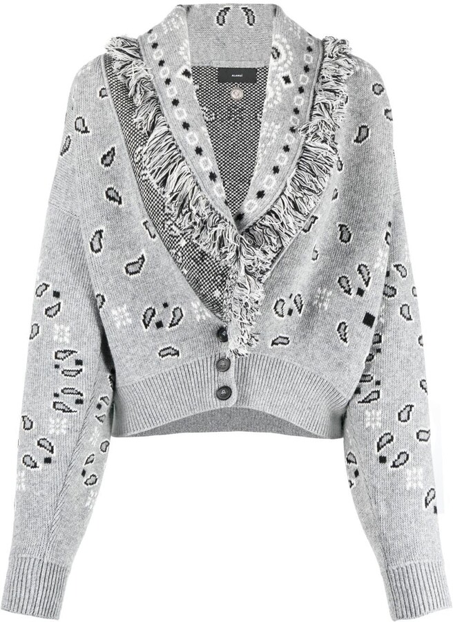 Alanui Bandana Jacquard Short Cardigan ShopStyle