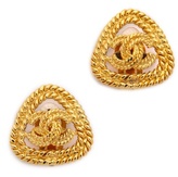 Thumbnail for your product : WGACA What Goes Around Comes Around Vintage Chanel Rope Border CC Earrings