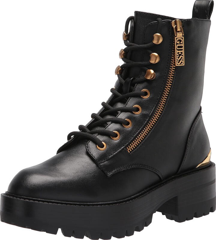 GUESS Women's Fearne Combat Boot ShopStyle