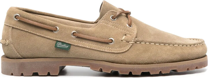 Paraboot Barth suede boat shoes