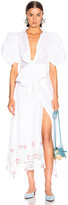 Thumbnail for your product : Silvia Tcherassi for FWRD Embroidered Assunta Dress in Floral White | FWRD