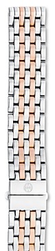 Michele Deco/Deco Madison Two-Tone Stainless Steel & Rose Gold 7-Link Watch Bracelet, 16-18mm
