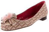 Thumbnail for your product : Fendi Embellished Zucchino Flats