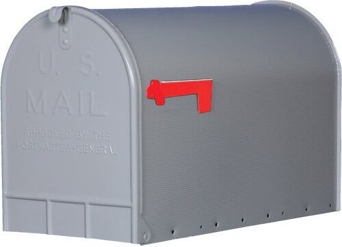 Gibraltar Mailboxes GibraltarStanleyT3GraySteelRuralPostMountMailbox