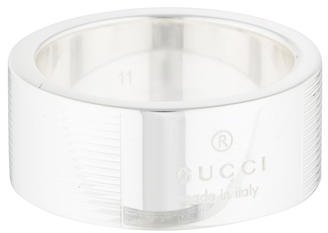 Gucci Sterling Stripes Ring