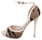 Thumbnail for your product : Alexander McQueen Peep-Toe Ankle Strap Sandals