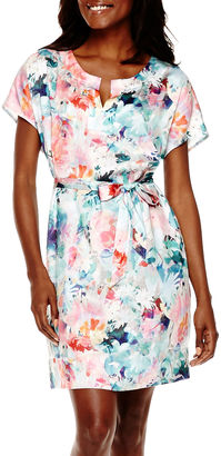 Liz Claiborne ShortSleeve Floral Dress