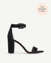 Thumbnail for your product : Ann Taylor Leda Suede Block Heel Sandals