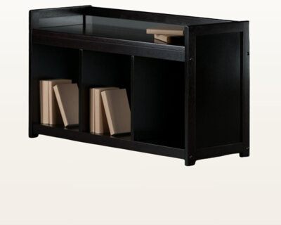 Shirely Espresso Entryway Storage Bench
