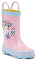 Thumbnail for your product : Laura Ashley Unicorn Waterproof Rain Boot (Toddler & Little Kid)