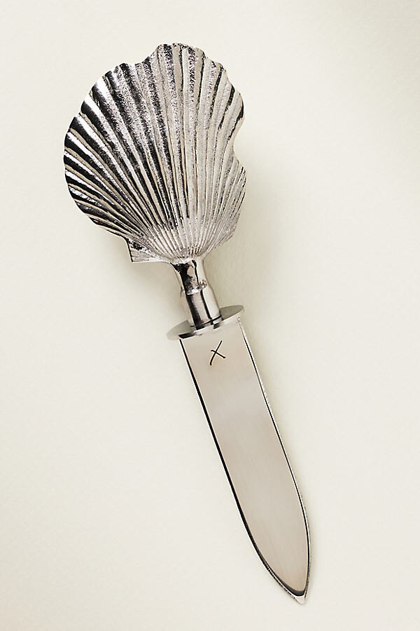 Anthropologie Shelton Metal Shell Oyster Knife