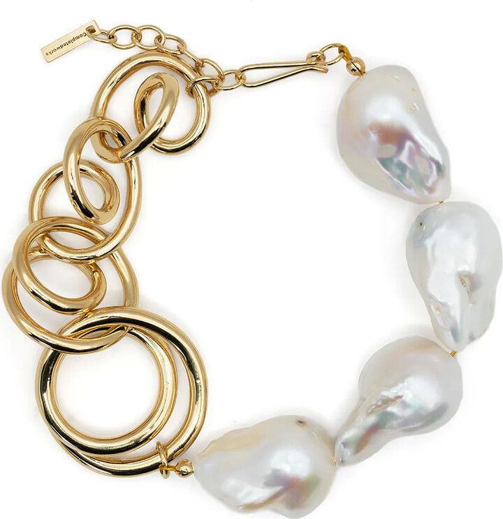 COMPLETEDWORKS Gold Vermeil-Plated Pearl Bracelet