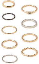 Thumbnail for your product : Forever 21 Twisted & Plated Ring Set