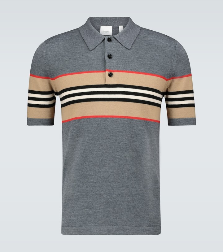 Burberry Foxford Icon striped polo shirt - ShopStyle