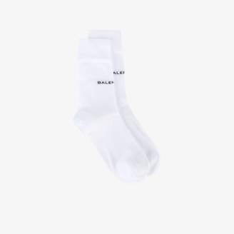 Balenciaga White logo socks