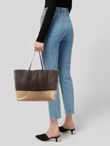 Thumbnail for your product : Rochas Bicolor Pebble Leather Tote