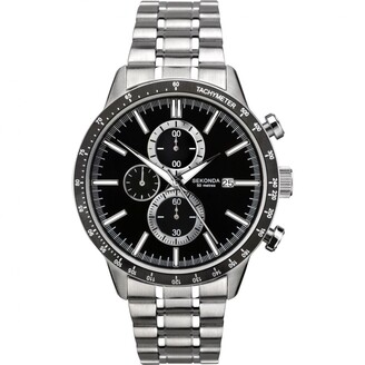 Sekonda Unisex-Adult Chronograph Quartz Watch with Stainless Steel Strap 1375.27