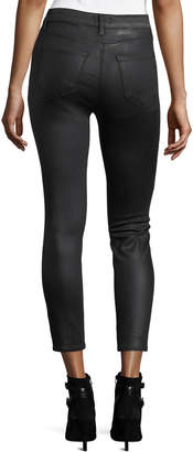 L'Agence Margot Coated High-Rise Skinny-Leg Ankle Jeans