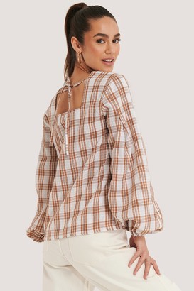 NA-KD Structure Check Blouse