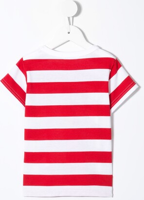 Familiar stripe print T-shirt